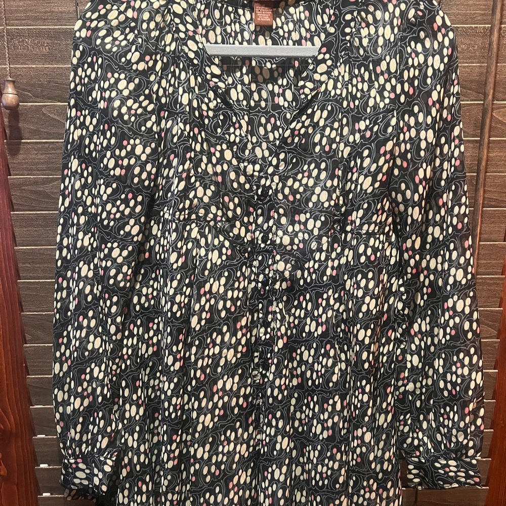 Elegant Multicolor Long Sleeve Top